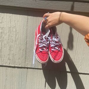 Red Hightop Vans